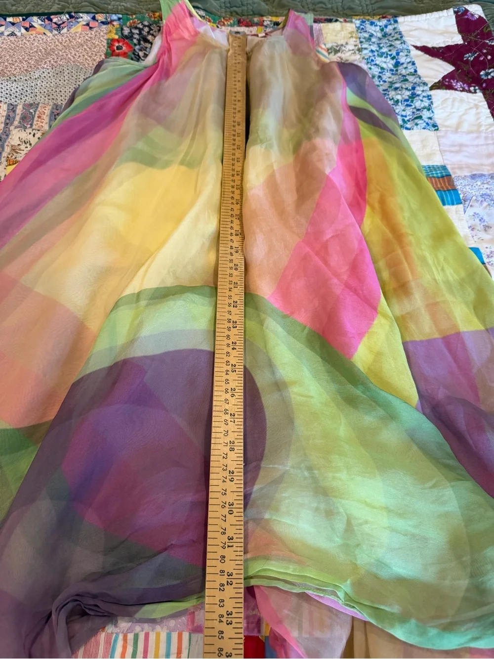 Siddhartha Bansal Multicolor Abstract Watercolor Maxi Dress MP Boho